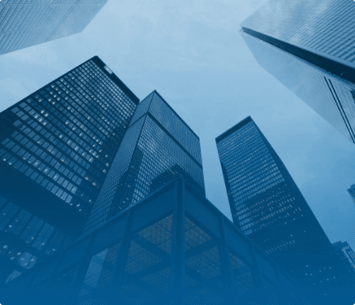 a low-angle view of skyscrapers