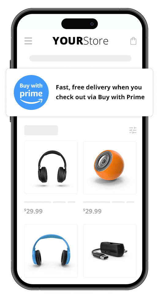 collection page with Amazon Buy With Prime