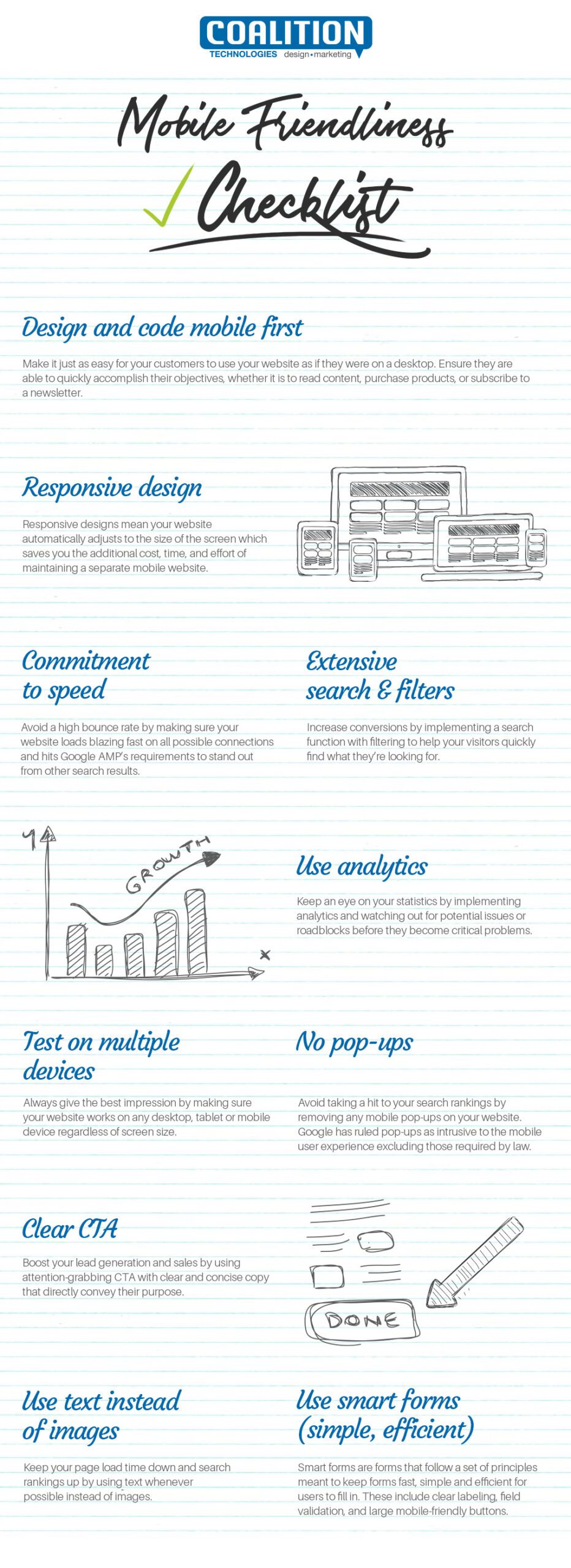 Mobile Friendliness Checklist Infographic
