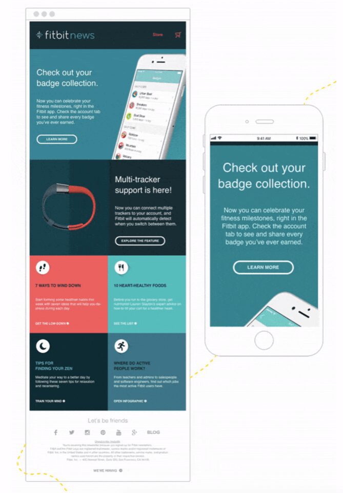 Mobile-optimized email