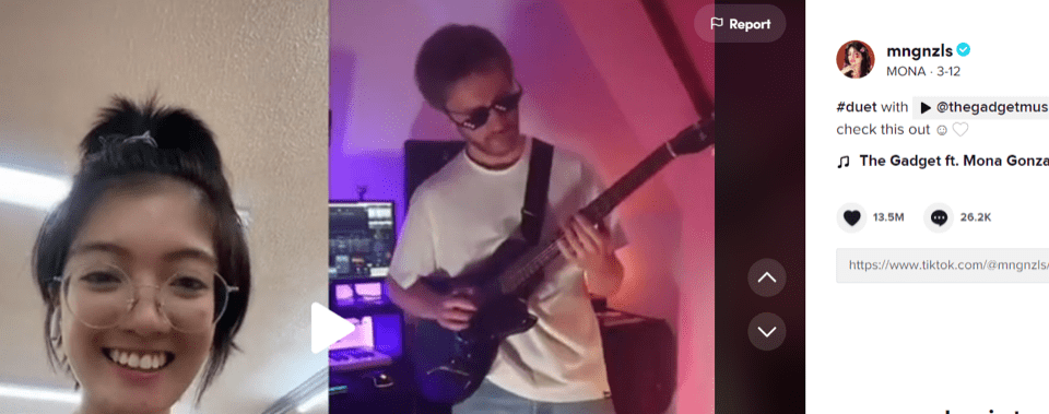 musical duet on TikTok