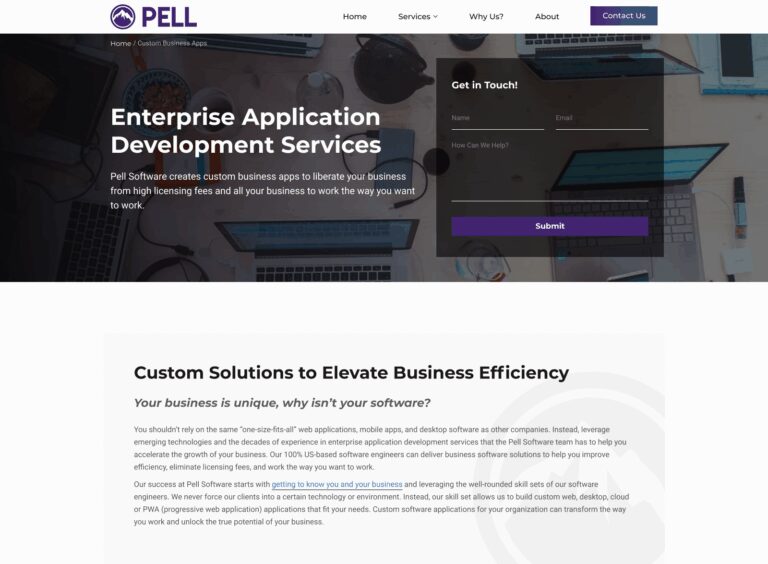 Pell Software Contact Us Form