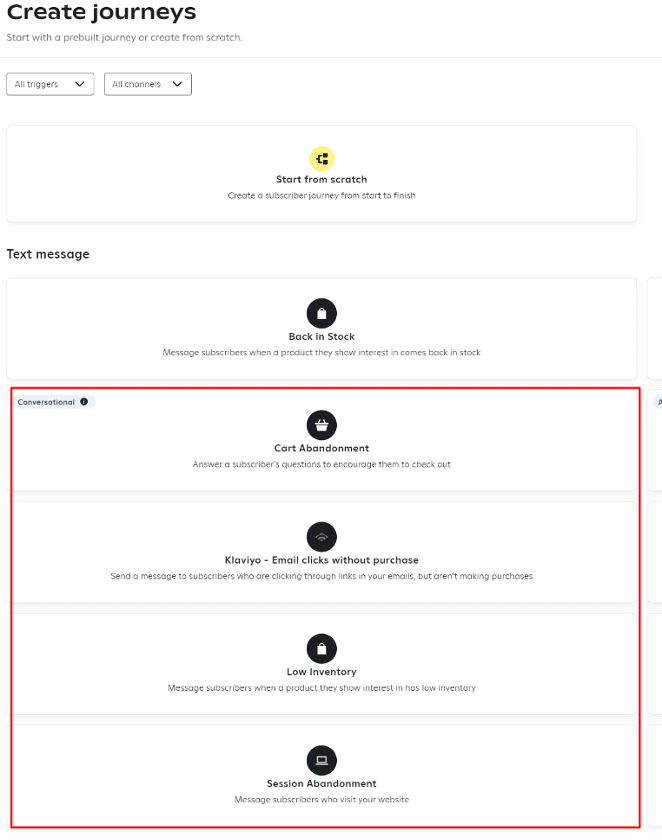 pre-built journeys for gamification marketing in Attentive