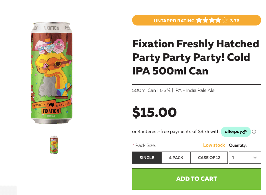 Product Page With SEO Product Title for Good Ecommerce Design