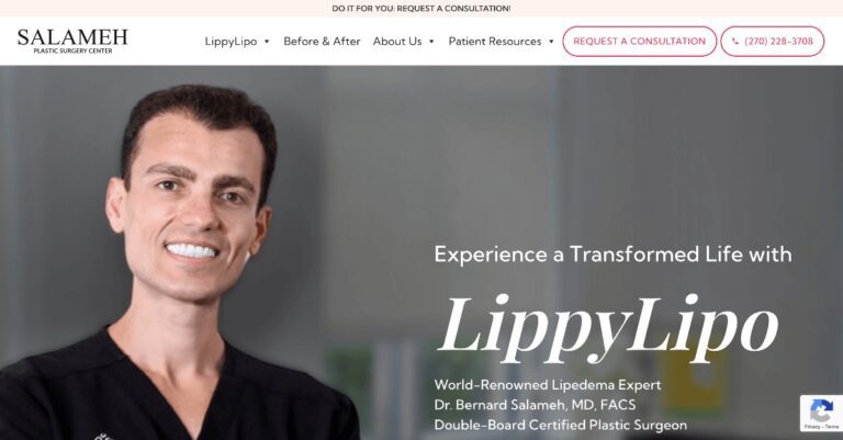 Salameh homepage screenshot