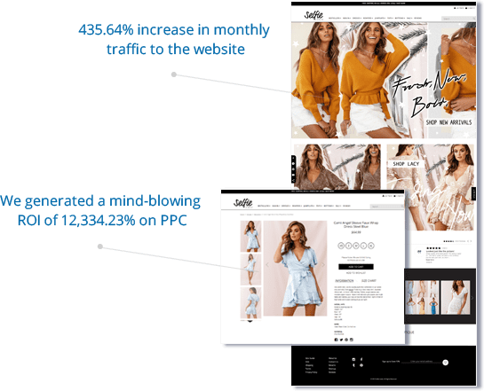 Overall revenue increased by 800%