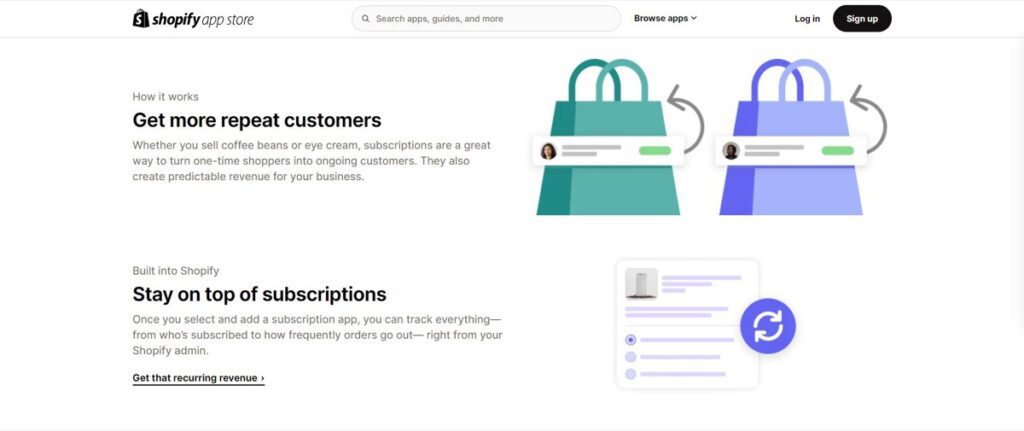 Shopify subscription apps