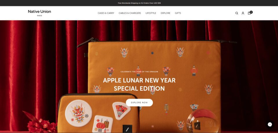 a Shopify theme for a tech accessories store