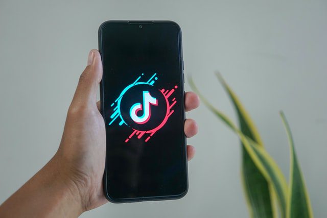 Phone with TikTok logo