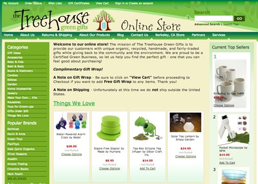 Treehouse Green Gifts