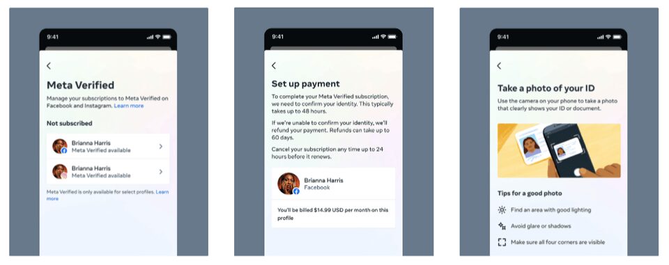 You can set up Meta verification in three steps