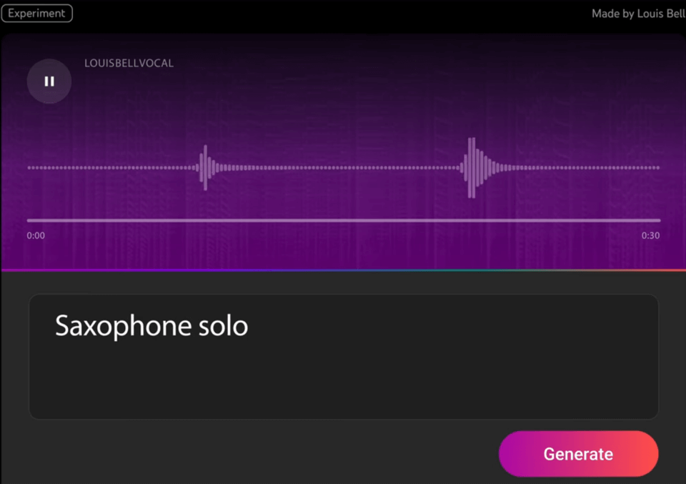 a voice user interface for generating music