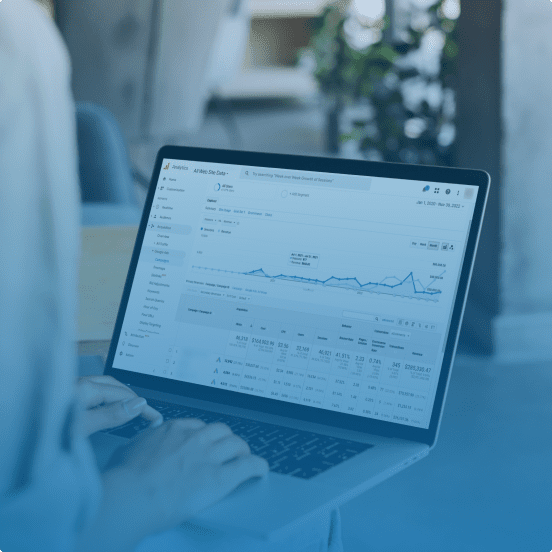 screen showing analytics