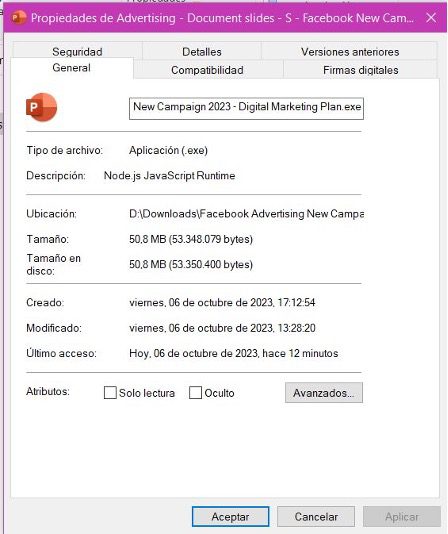 Window asking the user to confirm fake project material