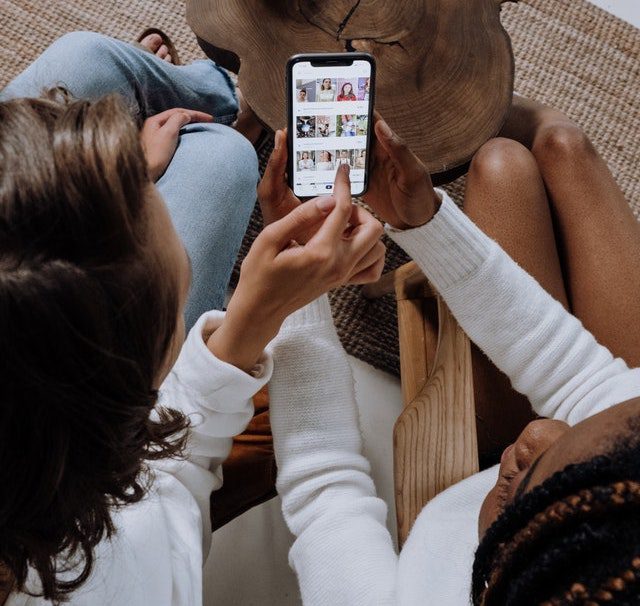 two women browsing tiktok