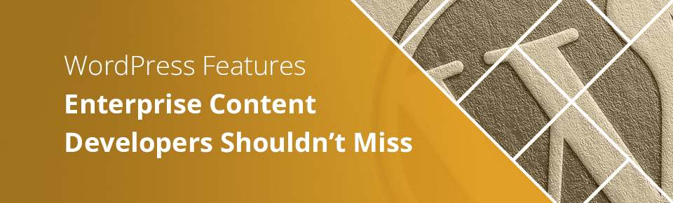 WordPress Features Enterprise Content Developers Shouldn’t Miss
